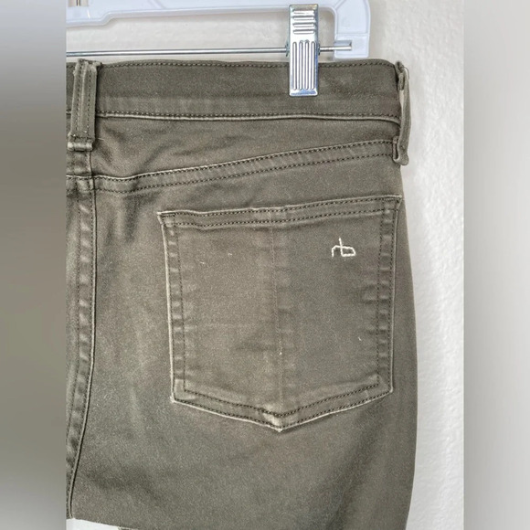 Rag and Bone Women's Army Green Legging Jeans Size 29 - Picture 7 of 12